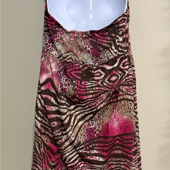 Rainforest Cafe Pink and Brown Animal Print Dress - Picture 4 of 6
